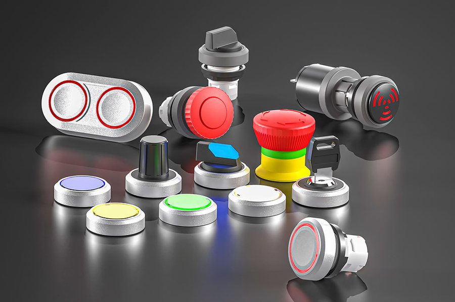 Ø16 mm control units · Round